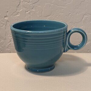 Vintage Fiesta Turquoise Teacup, Homer Laughlin 1936-1959